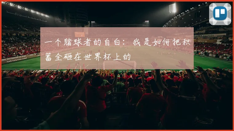一个赌球者的自白：我是如何把积蓄全砸在世界杯上的