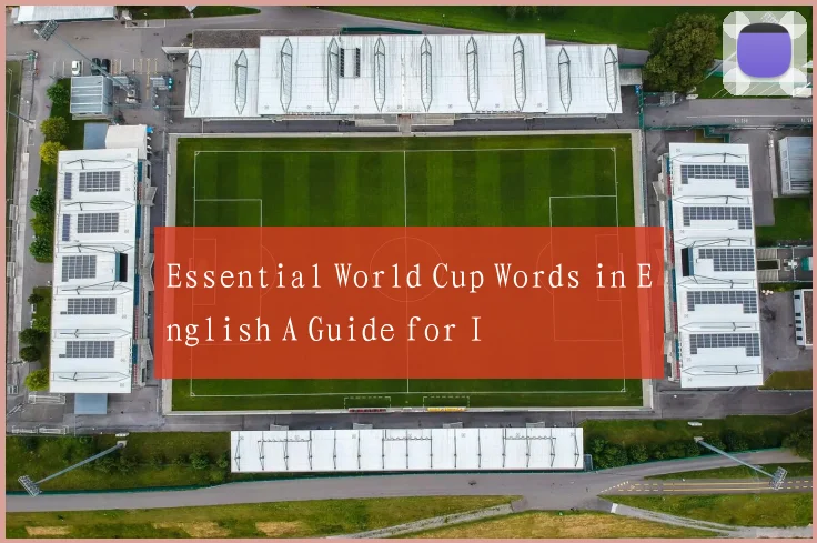 Essential World Cup Words in English A Guide for I
